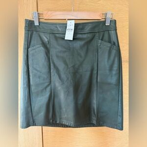 Loft faux leather skirt